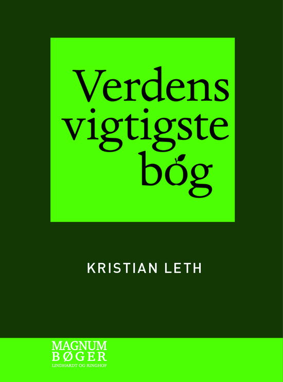 Cover for Kristian Leth · Verdens vigtigste bog (Storskrift) (Bound Book) [2º edição] (2024)