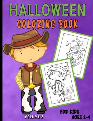 Cover for Aunt Mels Booknook · Halloween Coloring Book For Kids Ages 2-4 (Pocketbok) (2020)