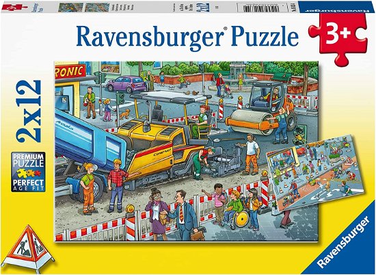 Cover for Ravensburger · Werk aan de weg Legpuzzel 2x12st. (N/A)