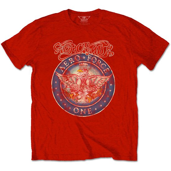 Cover for Aerosmith · Aerosmith Unisex T-Shirt: Aero Force (T-shirt) [size M] [Red - Unisex edition]