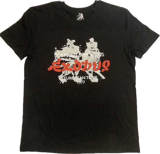 Cover for Bob Marley · Bob Marley Unisex Hi-Build T-Shirt: Exodus European Tour '77 (Hi-Build) (T-shirt) [size S]