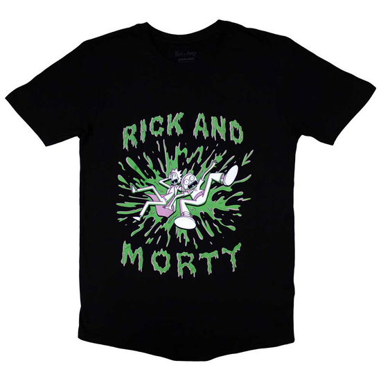 Cartoon Network Unisex T-Shirt: Rick & Morty - Green Splat - Rick & Morty - Merchandise -  - 5056737249354 - April 2, 2024