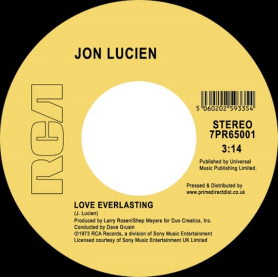 Cover for Jon Lucien · Lady Love / Love Everlasting (LP) (2020)