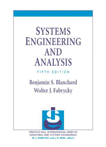 Cover for Wolter J. Fabrycky · Systems Engineering and Analysis (5th Edition) (Prentice Hall International Series in Industrial &amp; Systems Engineering) (Hardcover Book) (2010)