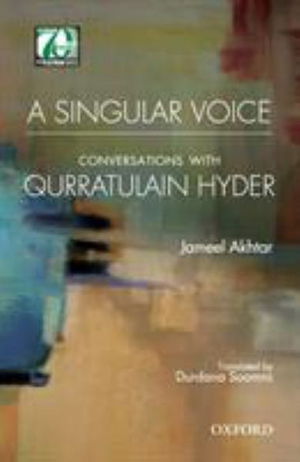 Cover for Jameel Akhtar · A Singular Voice: Conversations with Qurratulain Hyder (Hardcover Book) (2018)