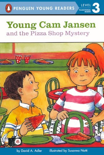 Cover for David A. Adler · Young Cam Jansen and the Pizza Shop Mystery (Turtleback School &amp; Library Binding Edition) (Puffin Easy-to-read) (Gebundenes Buch) [Turtleback School &amp; Library Binding edition] (2001)