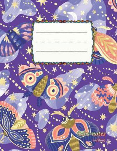 Cover for Cahier vierge A4 motif papillon · Bloc-notes en blanc Papillons sucrés - format A4 | 112 pages | carnet de notes avec registre | idéal comme agenda, carnet de croquis, carnet de ... ou cahier à colorier vide (Pocketbok) (2019)