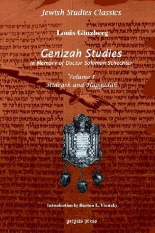 Cover for Louis Ginzberg · Genizah Studies in Memory of Doctor Solomon Schechter (Vol 1) - Kiraz Jewish Studies Archive (Hardcover Book) (2003)