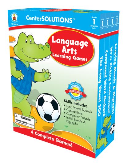 Cover for Carson-Dellosa Publishing · Language Arts Learning Games, Grade 1 (GAME) (2008)