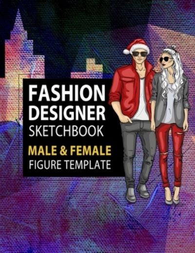 Cover for Lance Derrick · Fashion Designer Sketchbook Male &amp; Female Figure Template (Paperback Book) (2019)