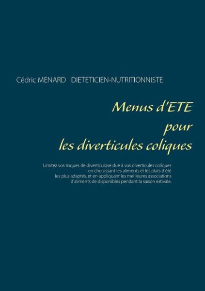 Cover for Menard · Menus d'été pour les diverticule (Book) (2019)