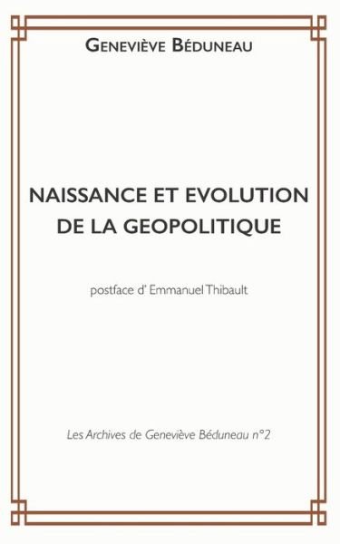 Cover for Oeil Du Sphinx · Naissance Et Evolution de la Geopolitique (Paperback Book) (2019)