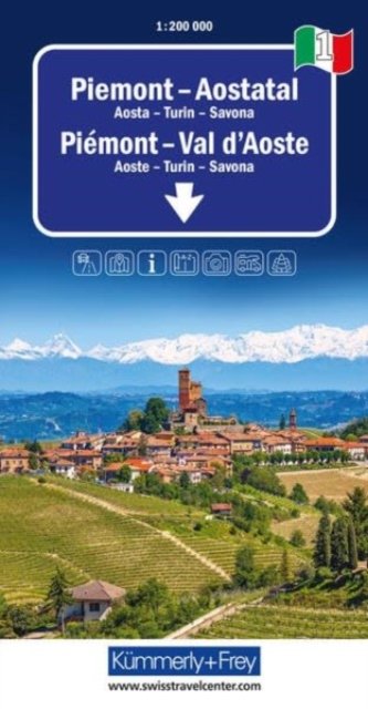 Piedmont / Aosta Valley - Regional maps - Italy -  - Böcker - Kummerly & Frey,Switzerland - 9783259018354 - 