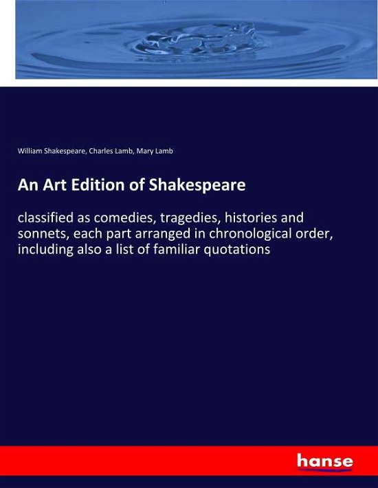 An Art Edition of Shakespea - Shakespeare - Libros -  - 9783337851354 - 9 de octubre de 2019