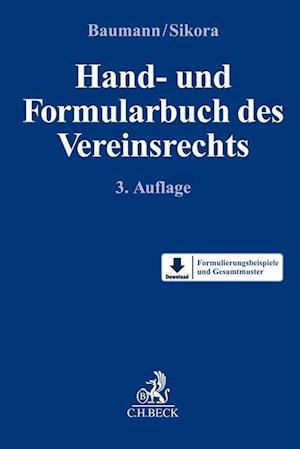 Cover for Thomas Baumann · Hand- und Formularbuch des Vereinsrechts (Hardcover Book) (2021)