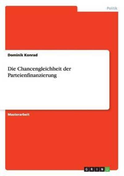 Cover for Konrad · Die Chancengleichheit der Partei (Book) (2015)