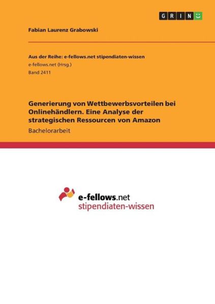 Cover for Grabowski · Generierung von Wettbewerbsvo (Bok)