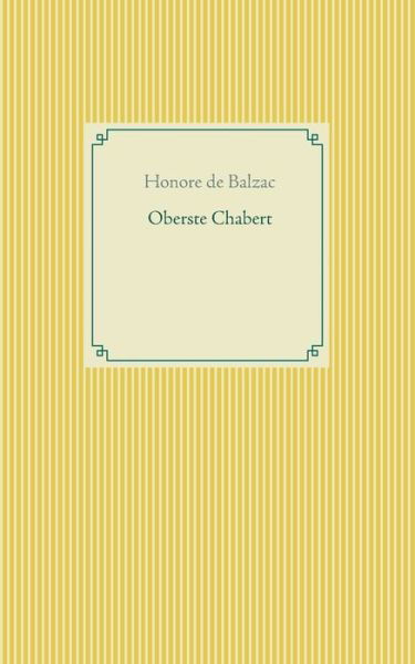 Cover for Balzac · Oberste Chabert (Buch) (2020)