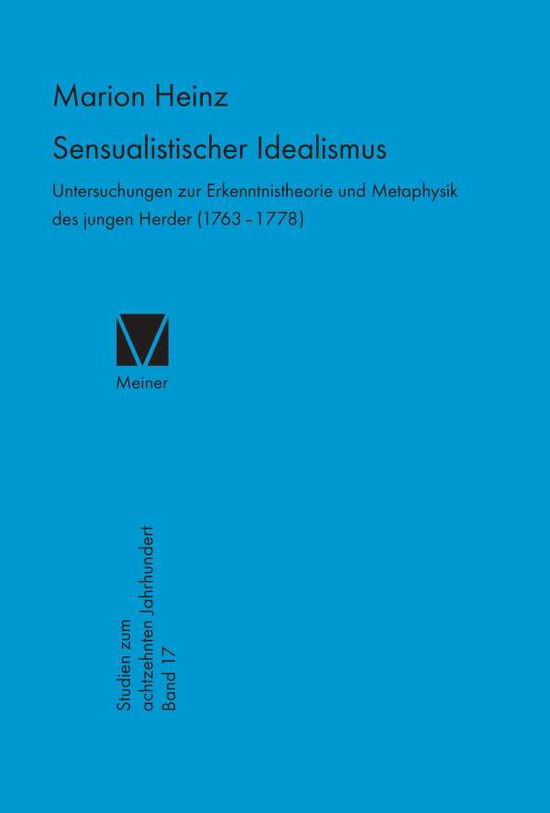 Cover for Marion Heinz · Sensualistischer Idealismus (Book) (1994)