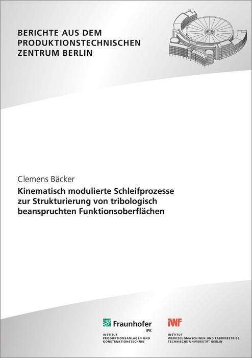 Cover for Bäcker · Kinematisch modulierte Schleifpr (Book)