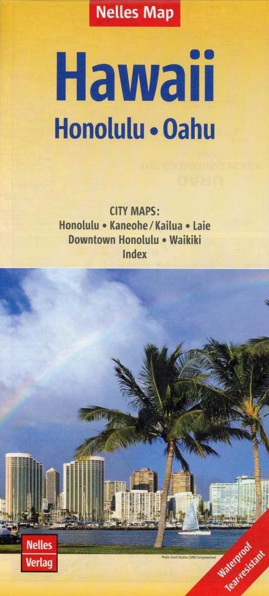 Hawaii: Honolulu Oahu, Nelles Map - Nelles Verlag - Bøger - Nelles Verlag - 9783865745354 - 10. december 2018
