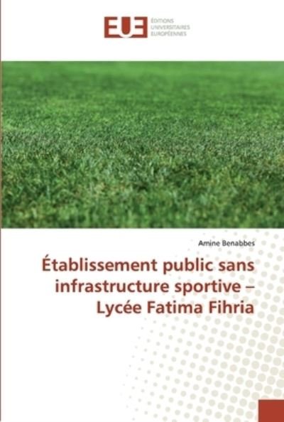 Cover for Benabbes · Établissement public sans infr (Buch) (2019)