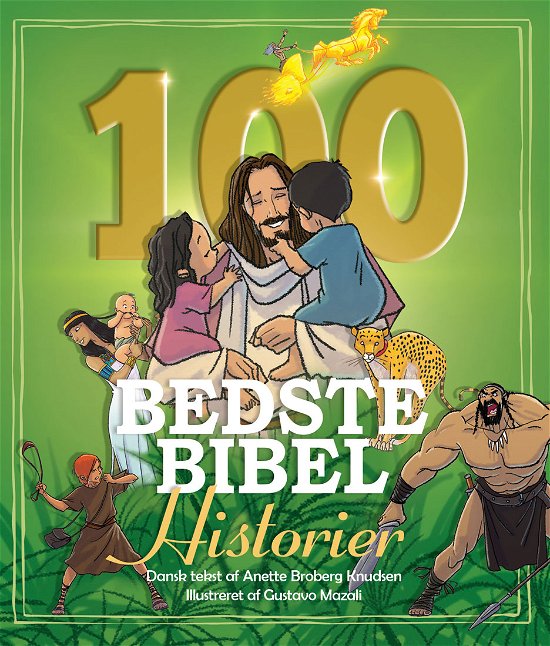 Cover for De 100 Bedste Bibelhistorier (Inbunden Bok) (2019)