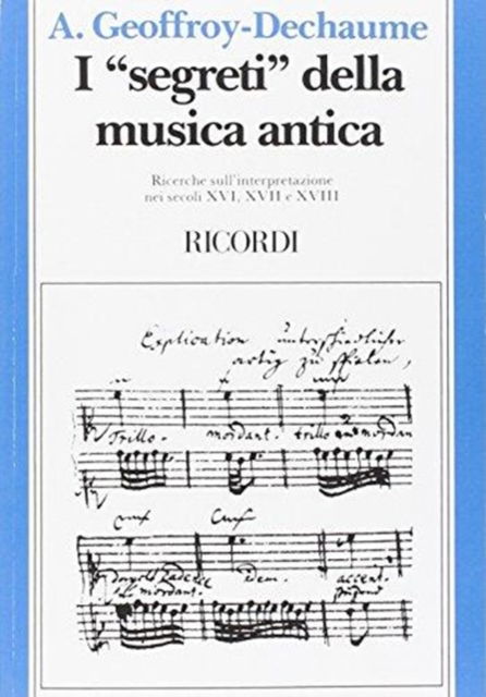 Cover for I Segreti Della Musica Antica (N/A) (2017)