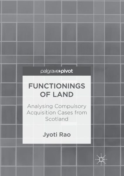 Cover for Rao · Functionings of Land (Book) (2019)