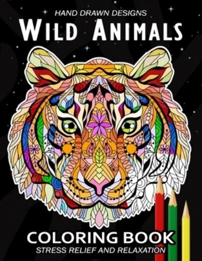 Cover for Pink Ribbon Publishing · Wild Animals Coloring Book (Paperback Bog) (2020)