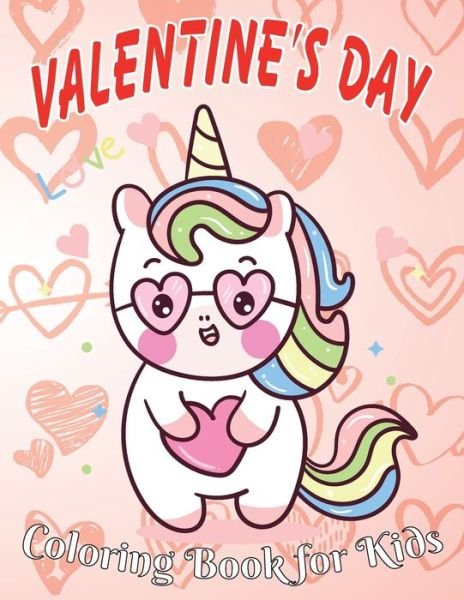 Cover for Obeezon · Valentine's Day Coloring Book for Kids (Pocketbok) (2021)