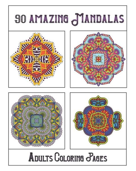 Cover for Soukhakouda Publishing · 90 Amazing Mandalas (Paperback Book) (2020)