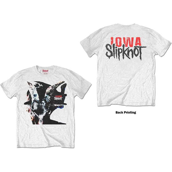 Slipknot Unisex T-Shirt: Iowa Goat Shadow (Back Print) - Slipknot - Merchandise -  - 9950670039354 - 