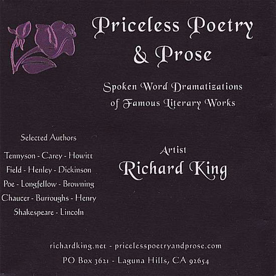 Cover for Richard King · Priceless Poetry &amp; Prose 1 (CD) (2006)