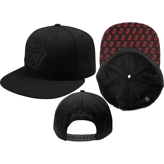 Cover for The Rolling Stones · The Rolling Stones Unisex Snapback Cap: Classic Tongue (Bekleidung) [Black - Unisex edition] (2018)
