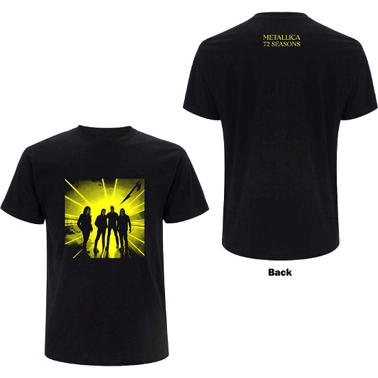 Metallica Unisex T-Shirt: 72 Seasons Burnt Strobe (Back Print) - Metallica - Fanituote - PHD - 5056187760355 - perjantai 14. huhtikuuta 2023