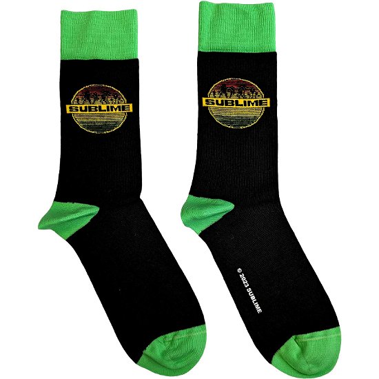 Sublime Unisex Ankle Socks: Circle Logo (UK Size 7 - 11) - Sublime - Merchandise -  - 5056561092355 - 