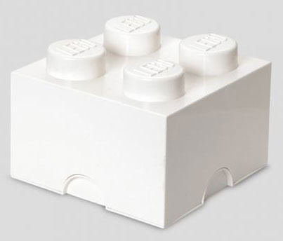 Opbergbox Lego: Brick 4 Wit (40031735) - Lego - Merchandise - Plast Team - 5706773400355 -