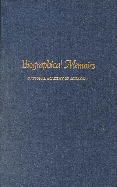 Cover for National Academy of Sciences · Biographical Memoirs: Volume 79 (Hardcover Book) (2000)