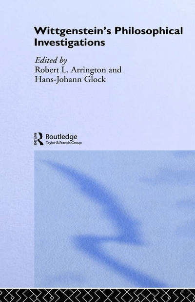 Cover for R Arrington · Wittgenstein's Philosophical Investigations: Text and Context (Hardcover bog) (1992)