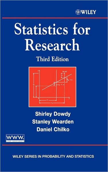 Cover for Dowdy, Shirley (Formerly of West Virginia University, USA) · Statistics for Research - Wiley Series in Probability and Statistics (Hardcover Book) (2004)