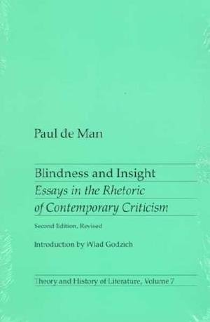 Cover for Paul De Man · Blindness and Insight: Essays in the Rhetoric of Contemporary Criticism - Theory and History of Literature (Taschenbuch) (1983)
