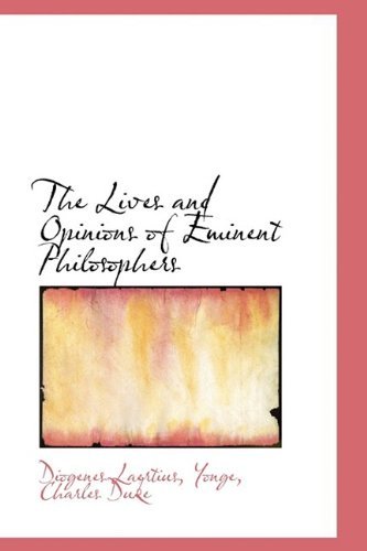 Cover for Diogenes Laertius · The Lives and Opinions of Eminent Philosophers (Gebundenes Buch) (2009)