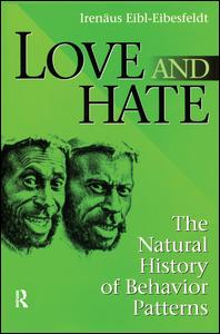 Cover for Irenaus Eibl-Eibesfeldt · Love and Hate: The Natural History of Behavior Patterns (Hardcover Book) (2017)