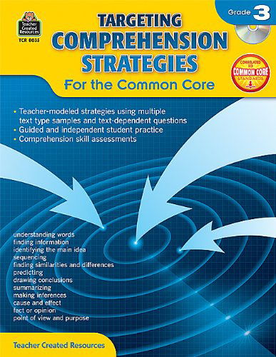 Cover for Teacher Created Resources Staff · Targeting Comprehension Strategies for the Common Core Grd 3 (Paperback Bog) [Pap / Cdr edition] (2014)