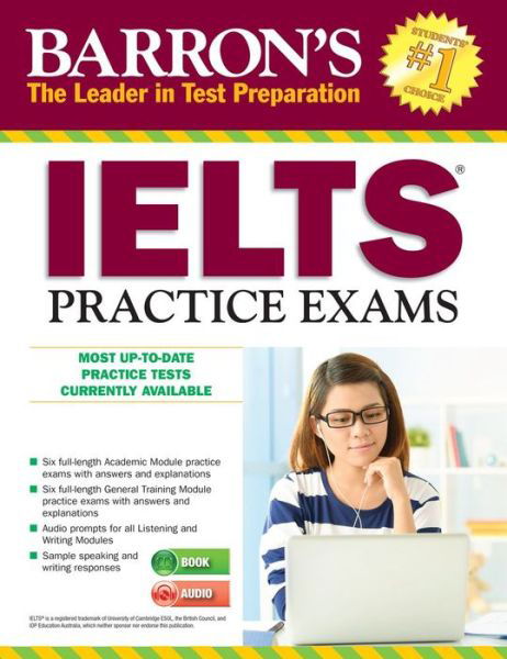 Cover for Lin Lougheed · IELTS Practice Exams with MP3 CD - Barron's Test Prep (Pocketbok) [Third edition] (2016)