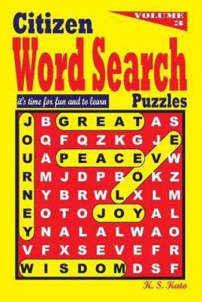 Cover for K S Kato · Citizen Word Search Puzzles (Paperback Book) (2016)