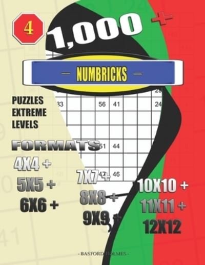 Cover for Basford Holmes · 1,000 + Numbricks puzzles extreme levels (Pocketbok) (2020)