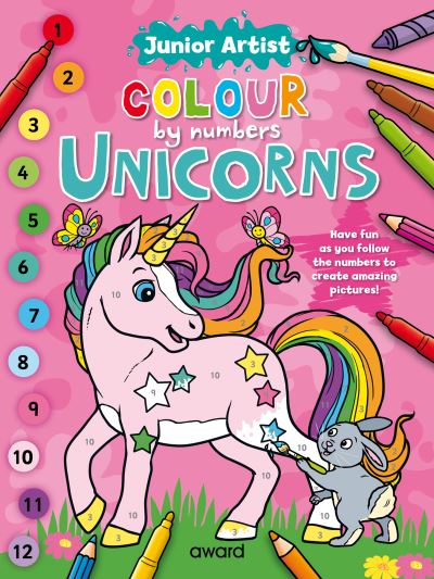 Cover for Junior Artist Colour By Numbers: Unicorns - Junior Artist Colour by Numbers (Paperback Book) (2020)