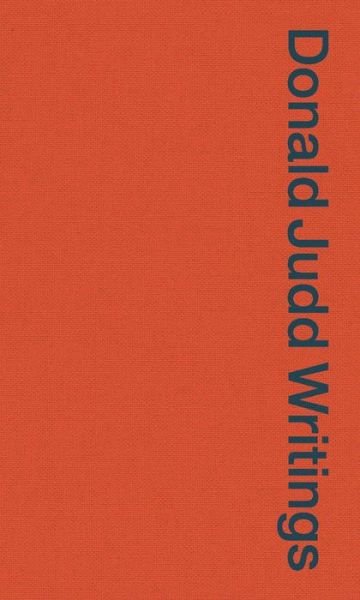 Cover for Caitlin Murray · Donald Judd Writings (Pocketbok) (2016)